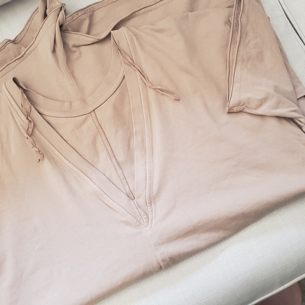 Free People Hot Shot Tee Romper In MOCHA latte, Brand NWT MEDIUM